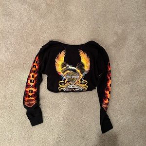 Harley davidson crop top